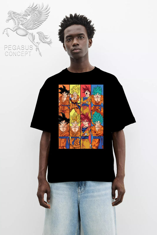 Μπλούζα μακό Premium ποιότητας σε χρώμα μαύρο με τύπωμα Dragon Ball Z