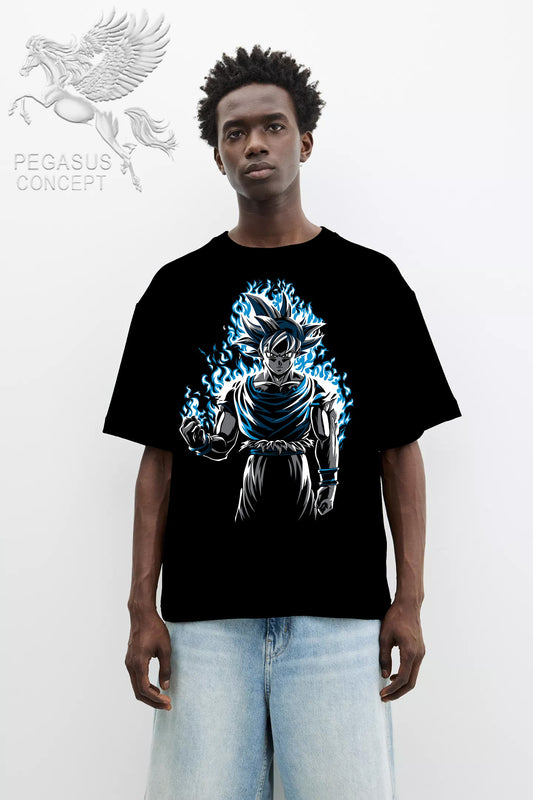 Μπλούζα μακό Premium ποιότητας σε χρώμα μαύρο με τύπωμα Dragon Ball Z
