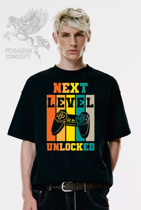 Μπλούζα μακό Premium ποιότητας σε χρώμα μαύρο με τύπωμα Next Level Gamer