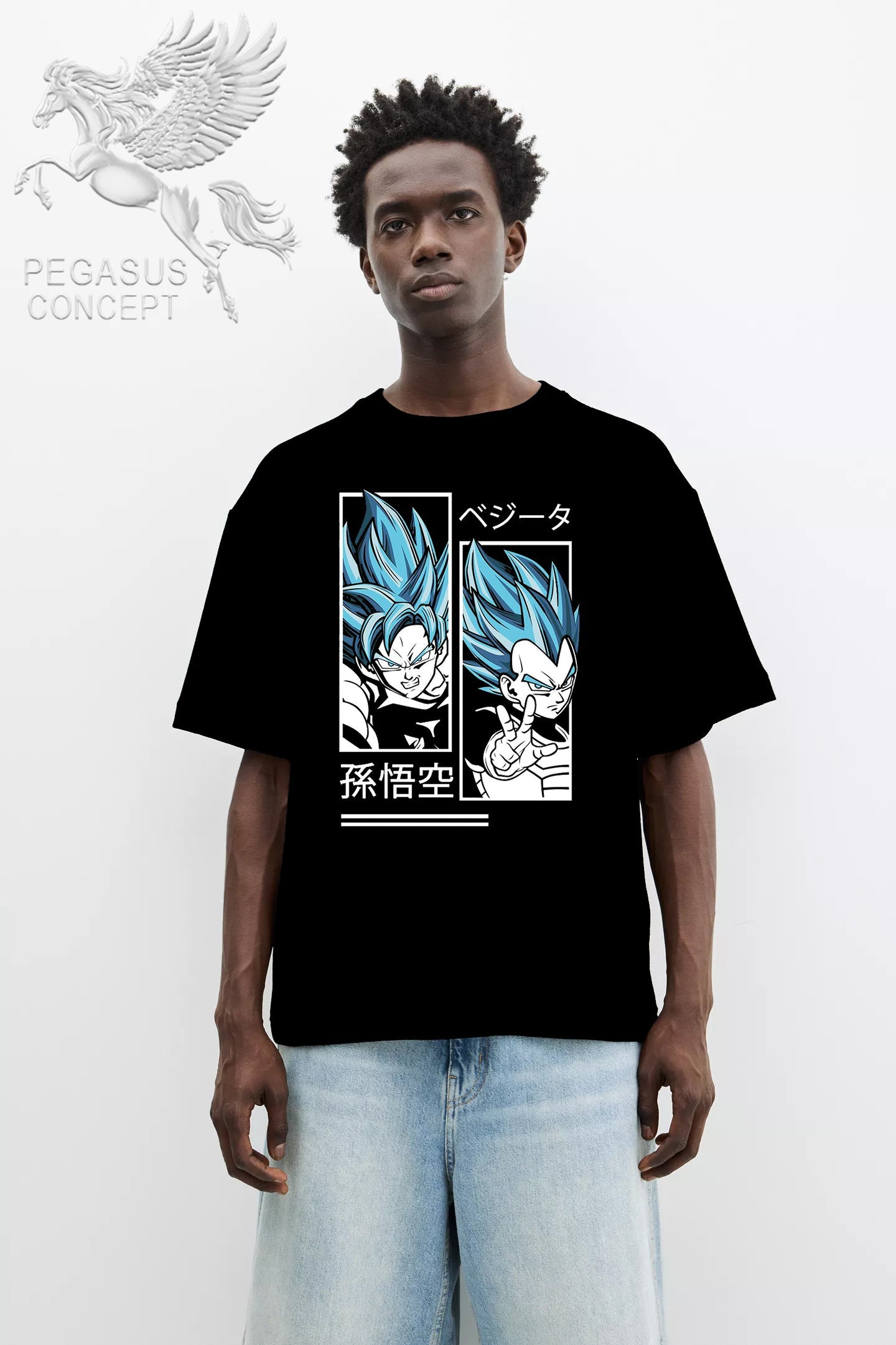 Μπλούζα μακό Premium ποιότητας σε χρώμα μαύρο με τύπωμα Dragon Ball Z