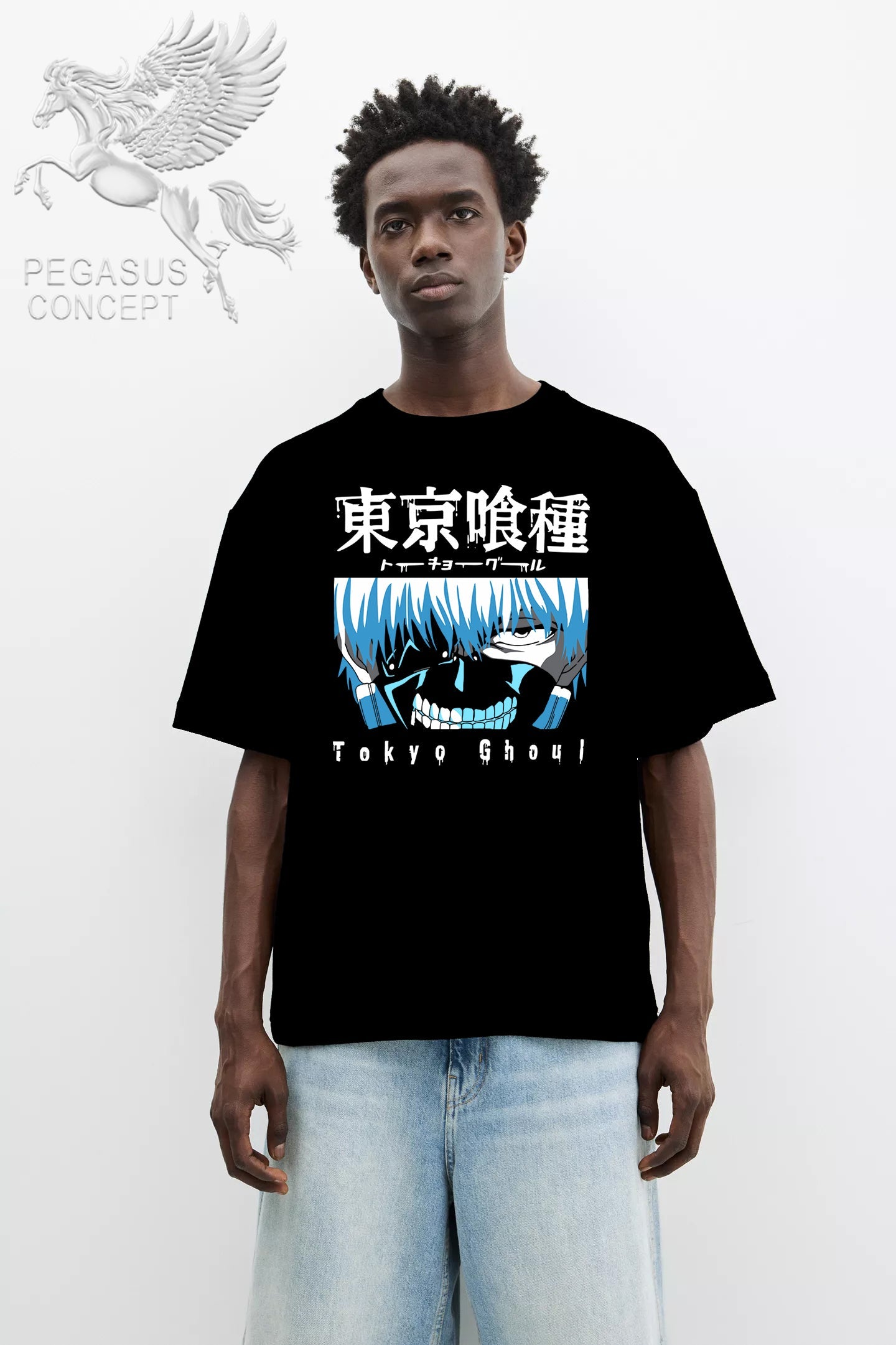 Μπλούζα μακό Premium ποιότητας σε χρώμα μαύρο με τύπωμα Tokyo Gaul