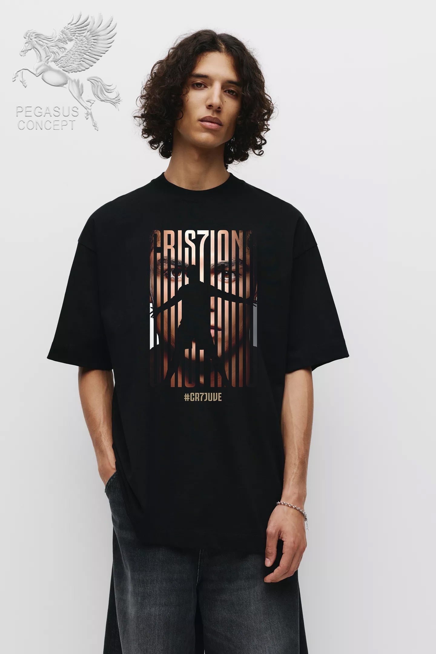 Μπλούζα μακό Premium ποιότητας σε χρώμα μαύρο με τύπωμα Roma - Totti