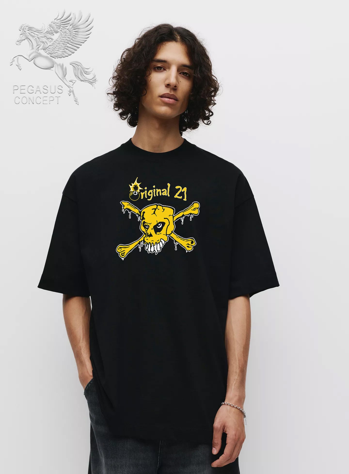 Μπλούζα μακό Premium ποιότητας σε χρώμα μαύρο με τύπωμα ΑΕΚ Original 21