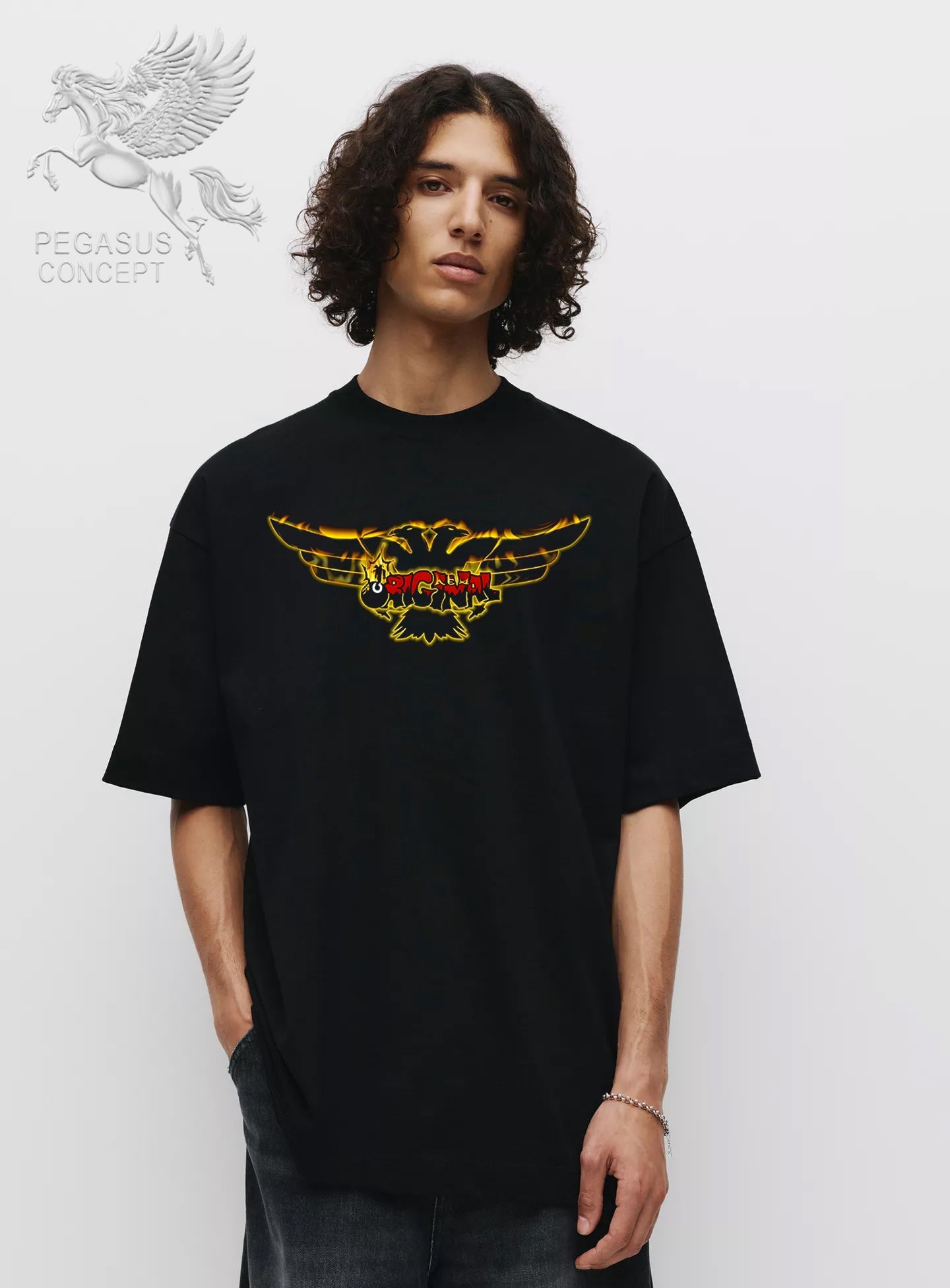 Μπλούζα μακό Premium ποιότητας σε χρώμα μαύρο με τύπωμα ΑΕΚ Original 21