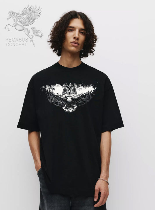 Μπλούζα μακό Premium ποιότητας σε χρώμα μαύρο με τύπωμα ΠΑΟΚ