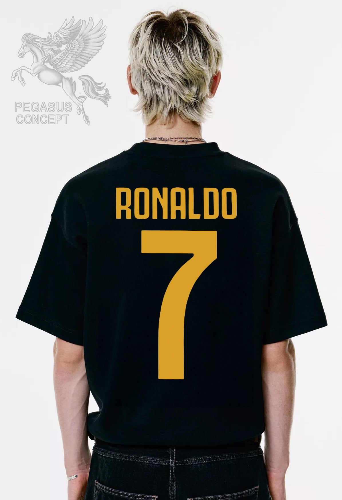 Μπλούζα μακό Premium ποιότητας σε χρώμα μαύρο με τύπωμα Roma - Totti