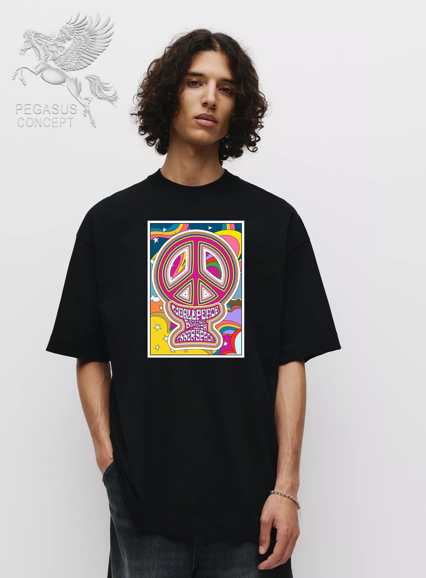 Μπλούζα μακό Premium ποιότητας σε χρώμα μαύρο με τύπωμα Art Love