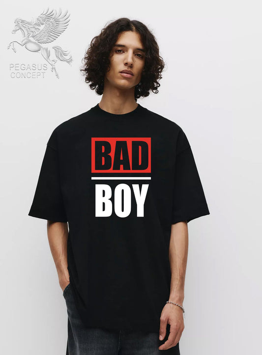 Μπλούζα μακό Premium ποιότητας σε χρώμα μαύρο με τύπωμα Bad Boy