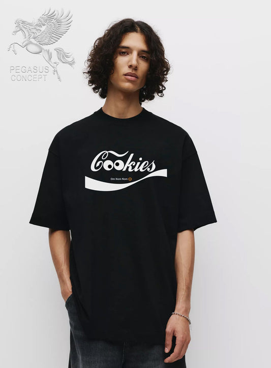 Μπλούζα μακό Premium ποιότητας σε χρώμα μαύρο με τύπωμα Sesame Cookies