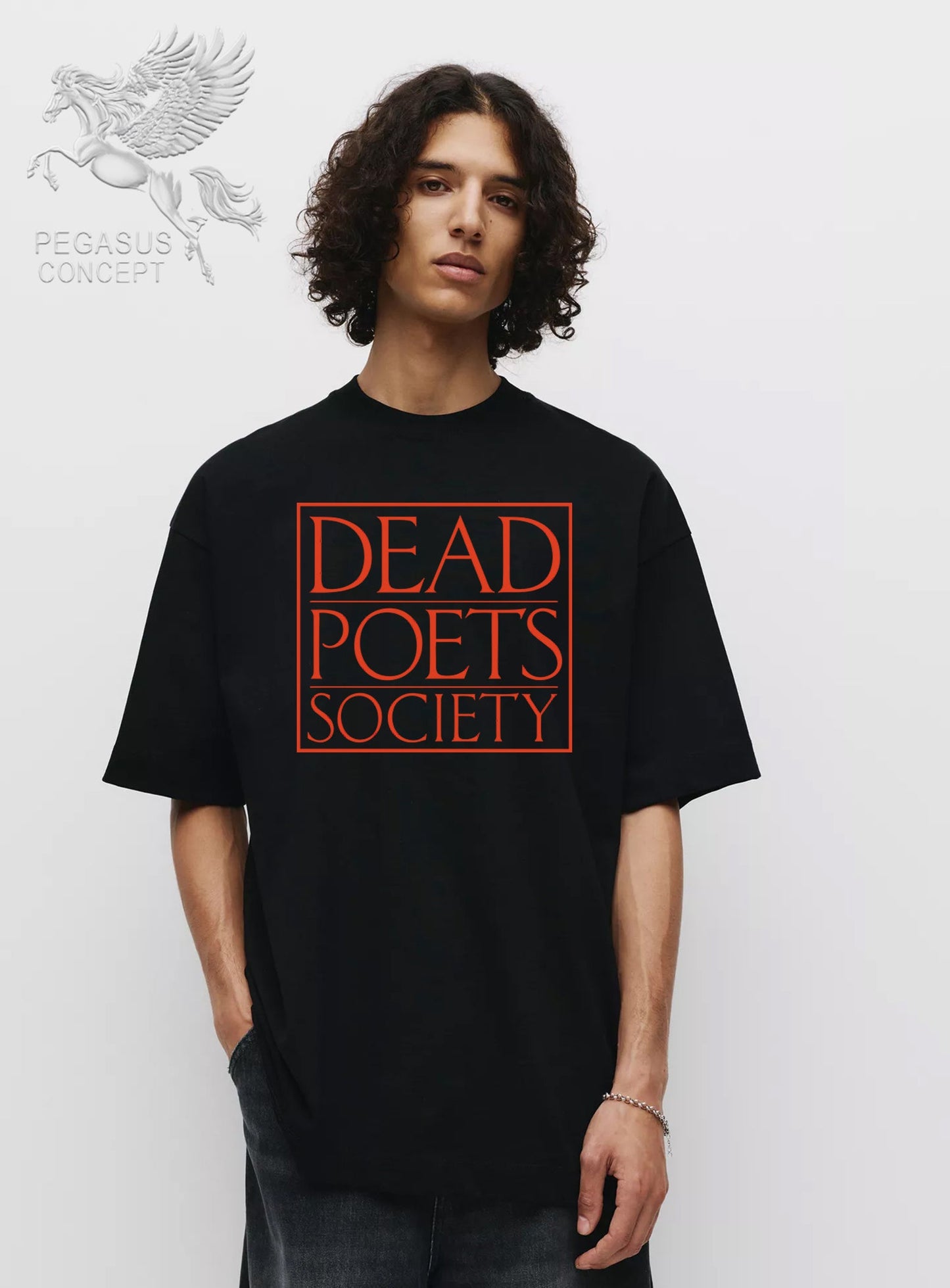 Μπλούζα μακό Premium ποιότητας σε χρώμα μαύρο με τύπωμα Dead Poets Society