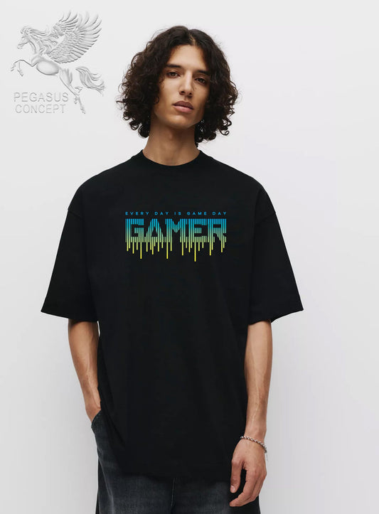 Μπλούζα μακό Premium ποιότητας σε χρώμα μαύρο με τύπωμα Gamer