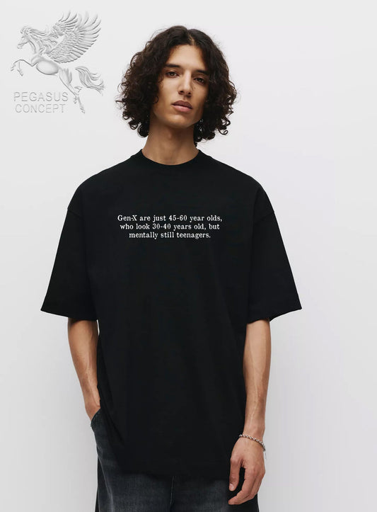 Μπλούζα μακό Premium ποιότητας σε χρώμα μαύρο με τύπωμα Urban Gen X