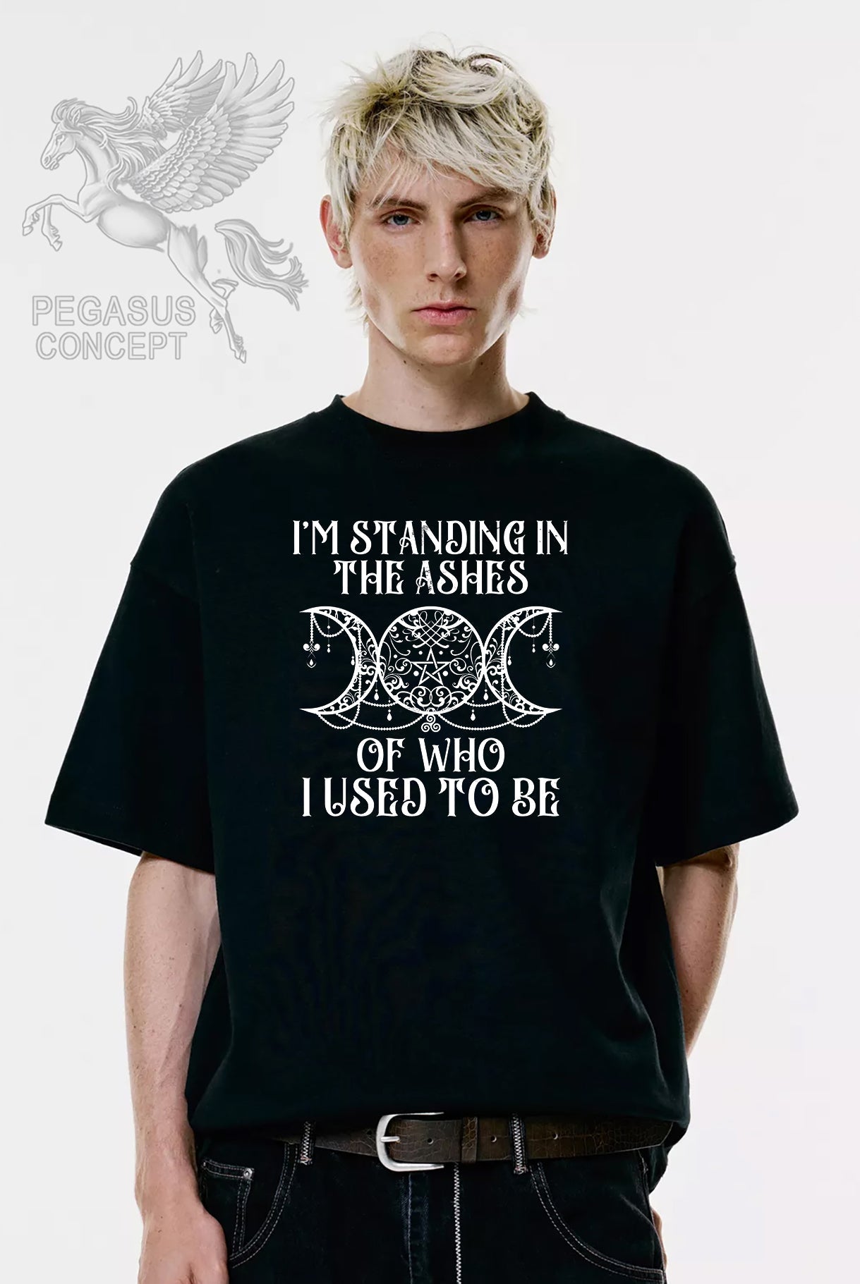 Μπλούζα μακό Premium ποιότητας σε χρώμα μαύρο με τύπωμα Witch