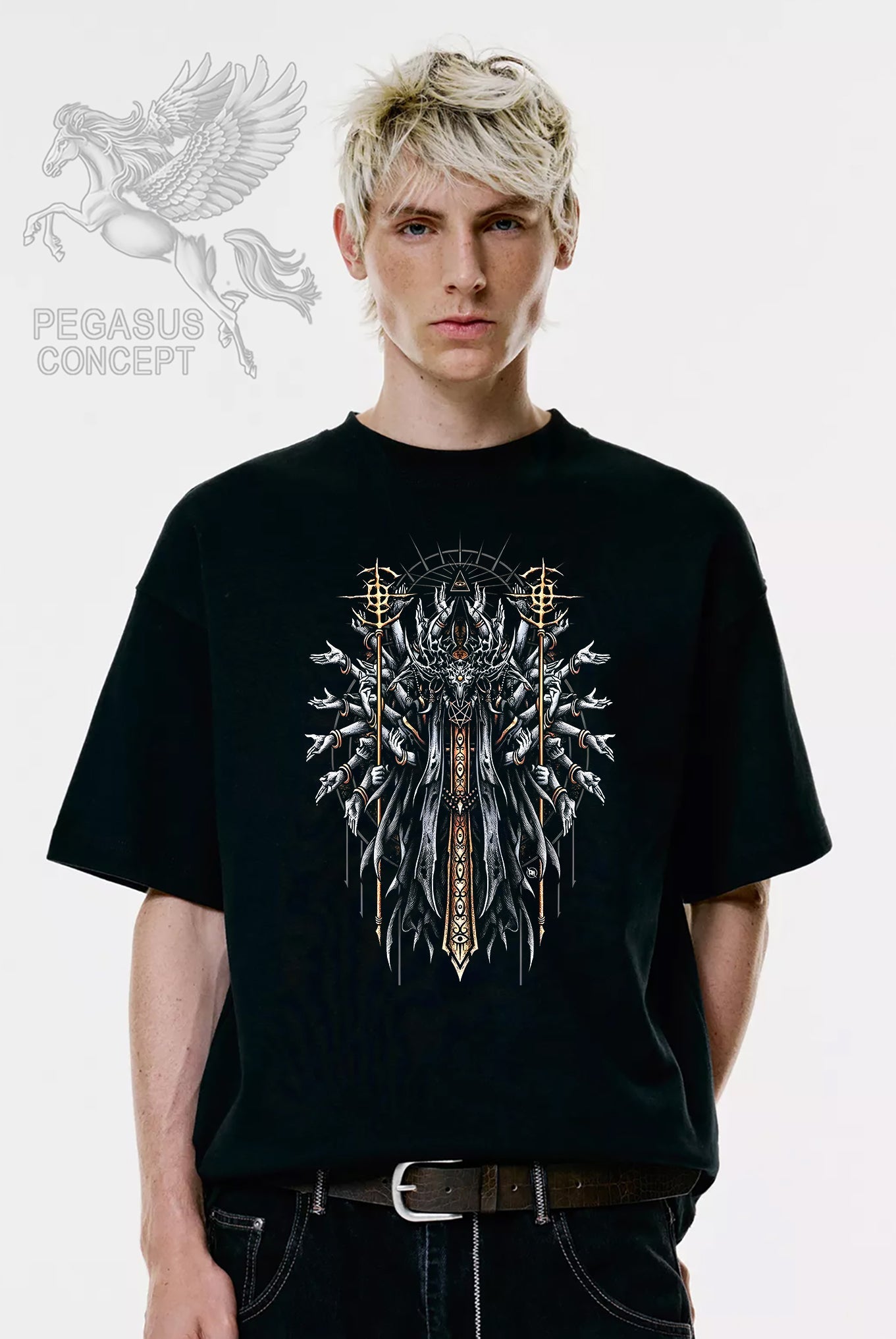 Μπλούζα μακό Premium ποιότητας σε χρώμα μαύρο με τύπωμα Dark Art