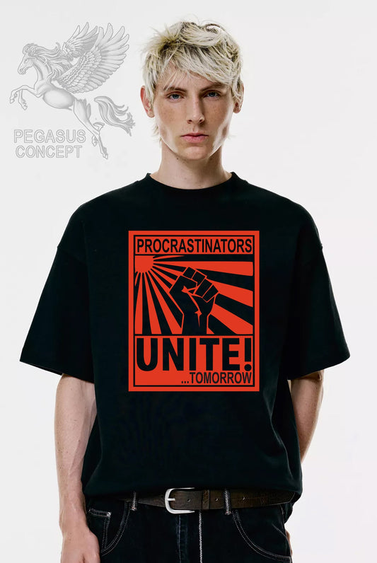 Μπλούζα μακό Premium ποιότητας σε χρώμα μαύρο με τύπωμα Unite