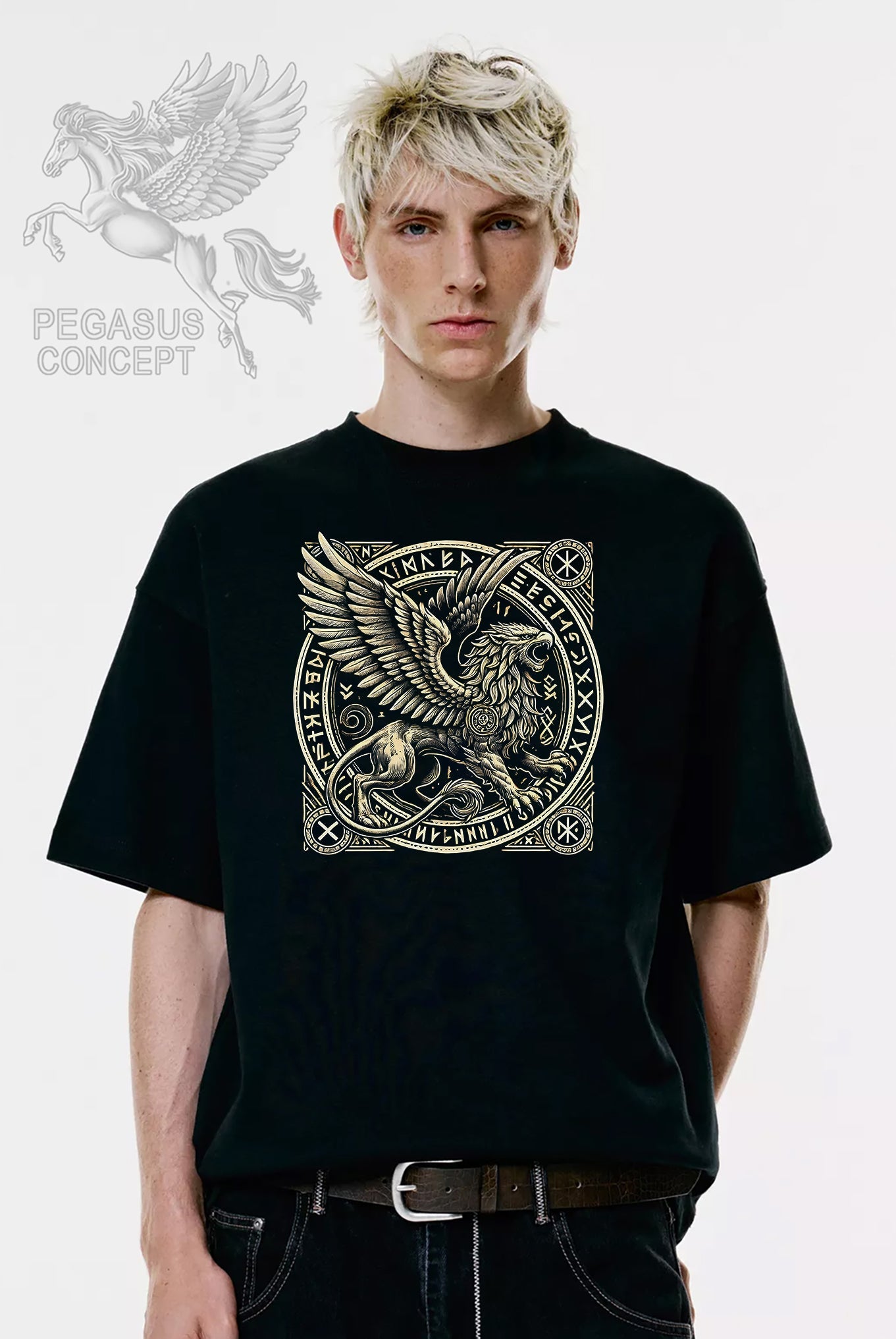 Μπλούζα μακό Premium ποιότητας σε χρώμα μαύρο με τύπωμα Sphinx