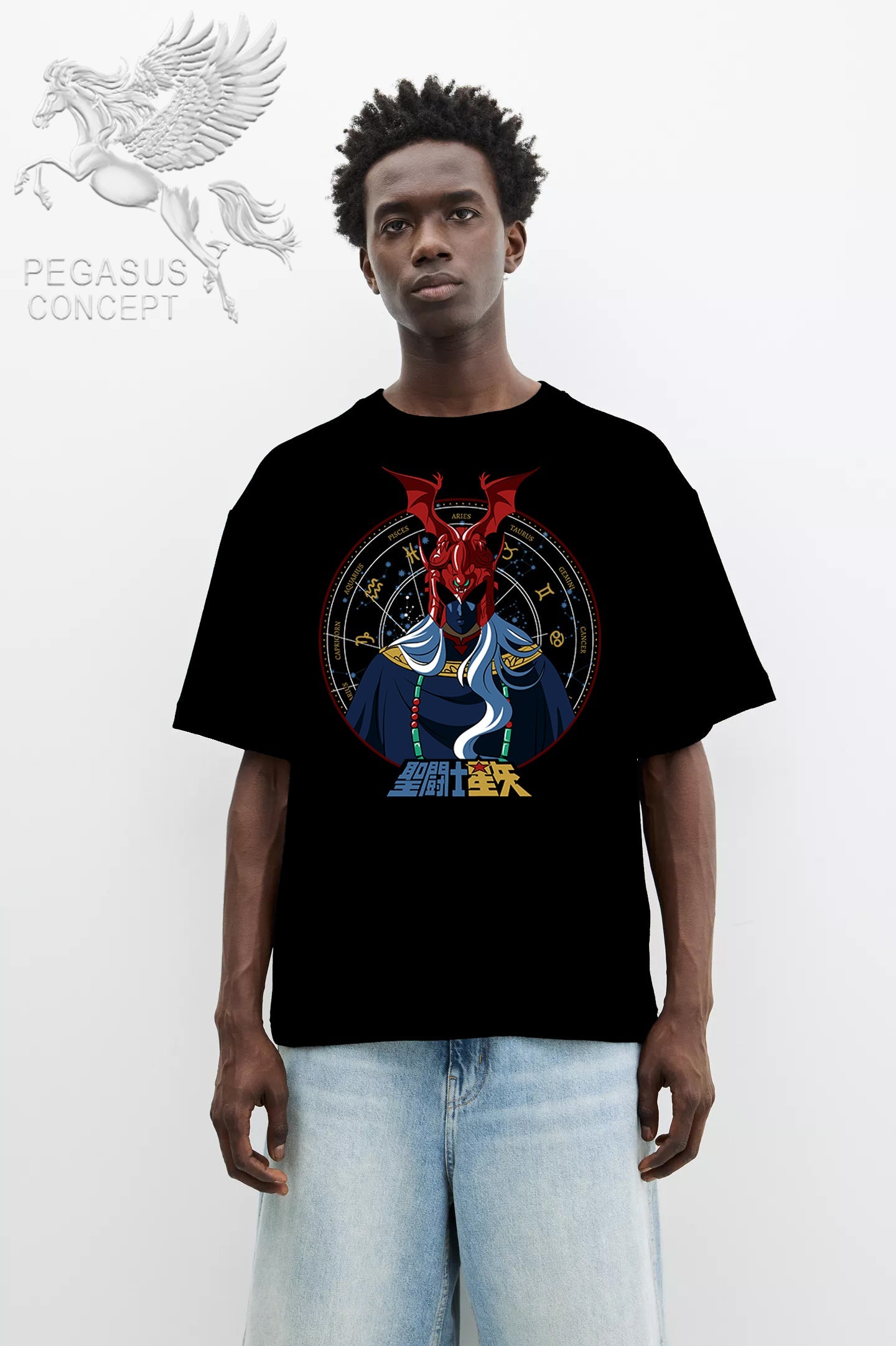 Μπλούζα μακό Premium ποιότητας σε χρώμα μαύρο με τύπωμα Anime