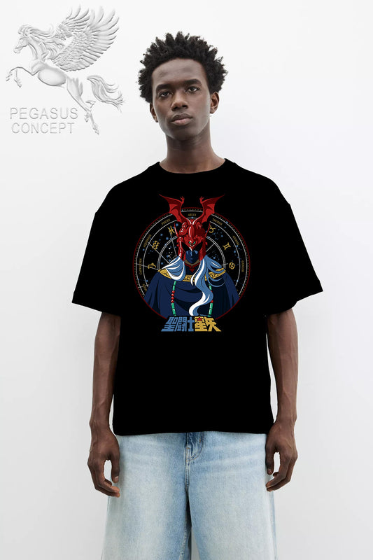 Μπλούζα μακό Premium ποιότητας σε χρώμα μαύρο με τύπωμα Anime