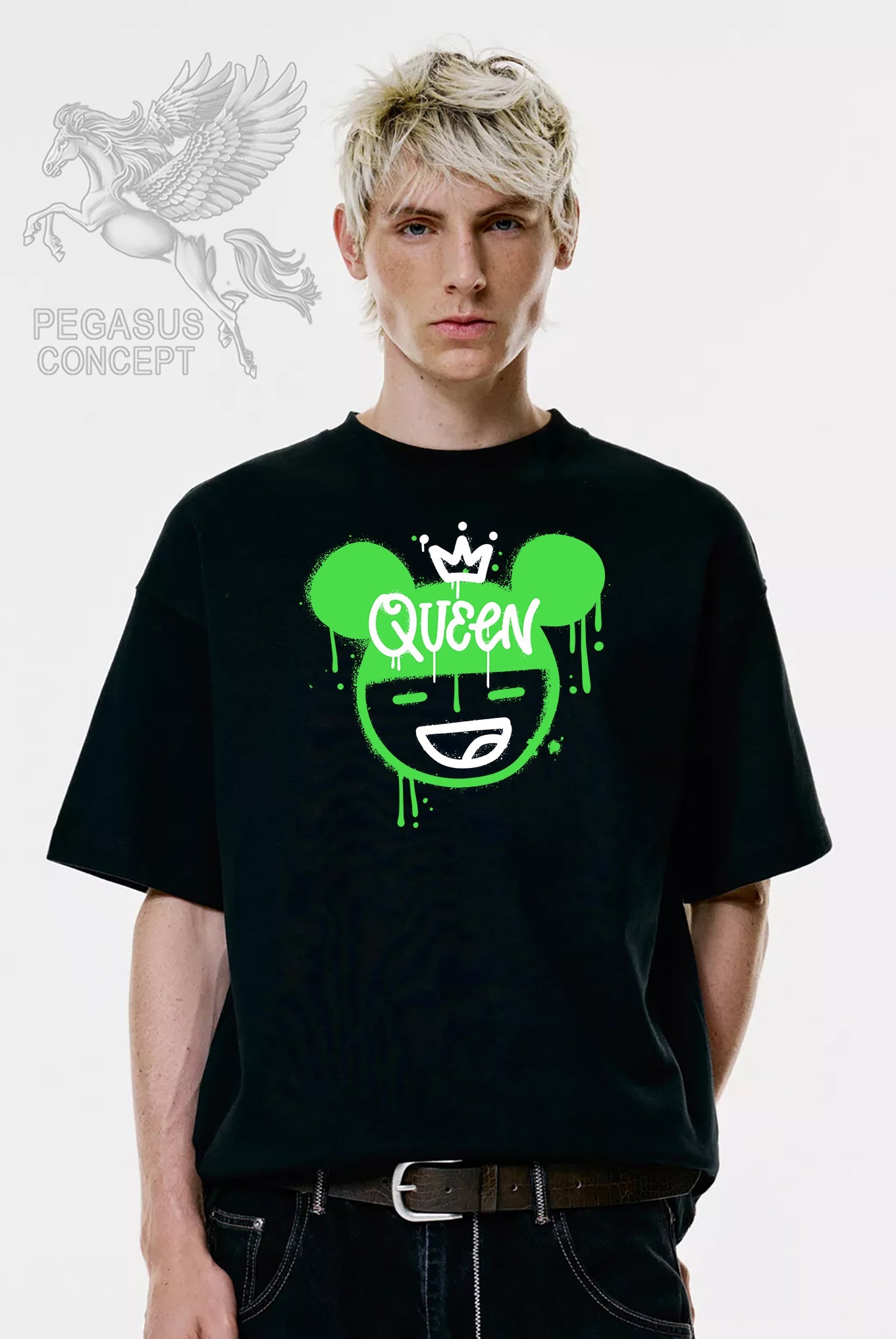 Μπλούζα μακό Premium ποιότητας σε χρώμα μαύρο με τύπωμα Urban Queen