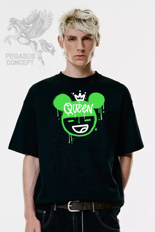 Μπλούζα μακό Premium ποιότητας σε χρώμα μαύρο με τύπωμα Urban Queen