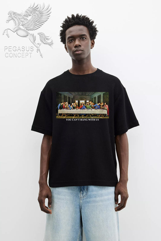 Μπλούζα μακό Premium ποιότητας σε χρώμα μαύρο με τύπωμα The Last Super