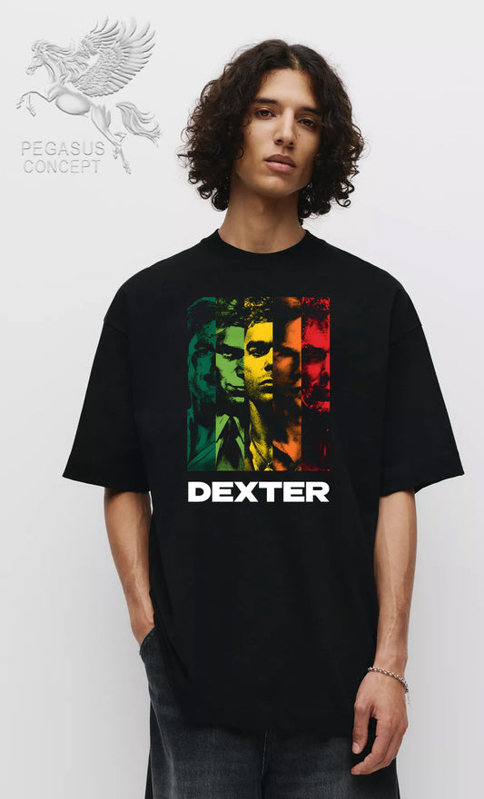 Μπλούζα μακό Premium ποιότητας σε χρώμα μαύρο με τύπωμα Dexter
