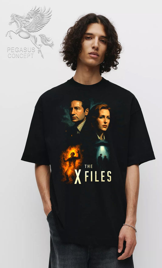 Μπλούζα μακό Premium ποιότητας σε χρώμα μαύρο με τύπωμα X-Files
