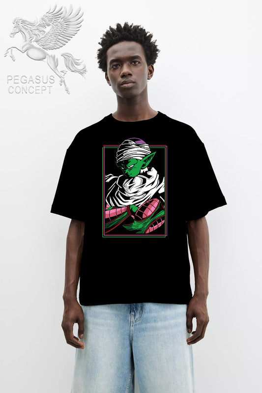 Μπλούζα μακό Premium ποιότητας σε χρώμα μαύρο με τύπωμα One Piece