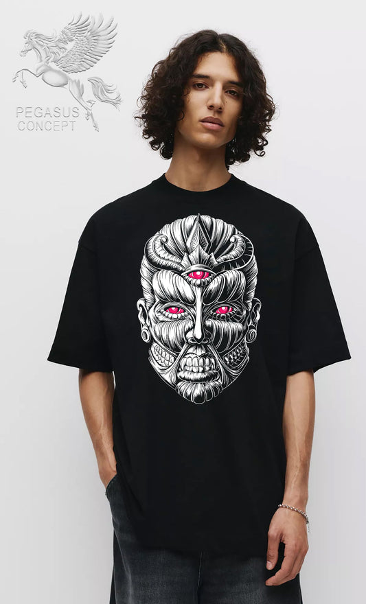 Μπλούζα μακό Premium ποιότητας σε χρώμα μαύρο με τύπωμα Attack on Titan