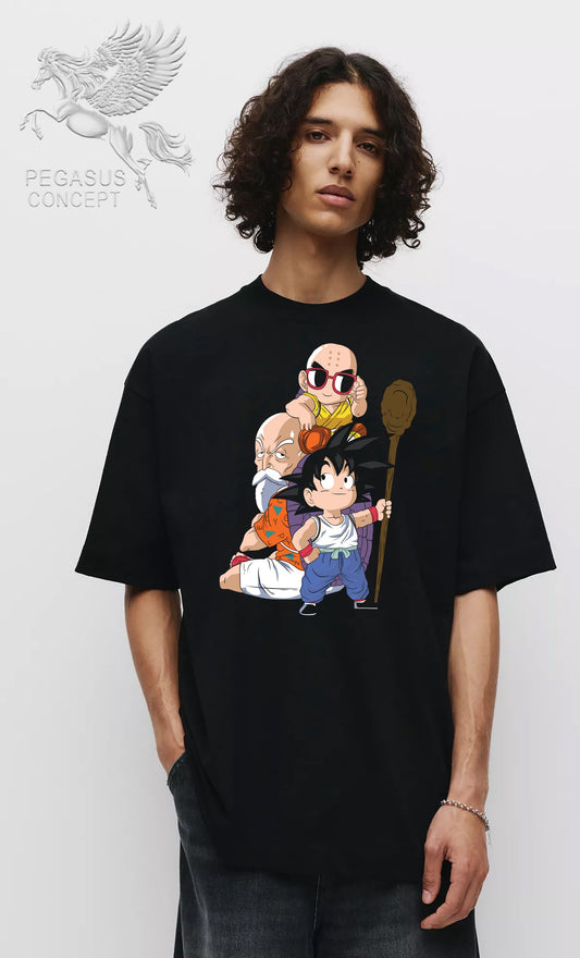 Μπλούζα μακό Premium ποιότητας σε χρώμα μαύρο με τύπωμα Dragon Ball Z