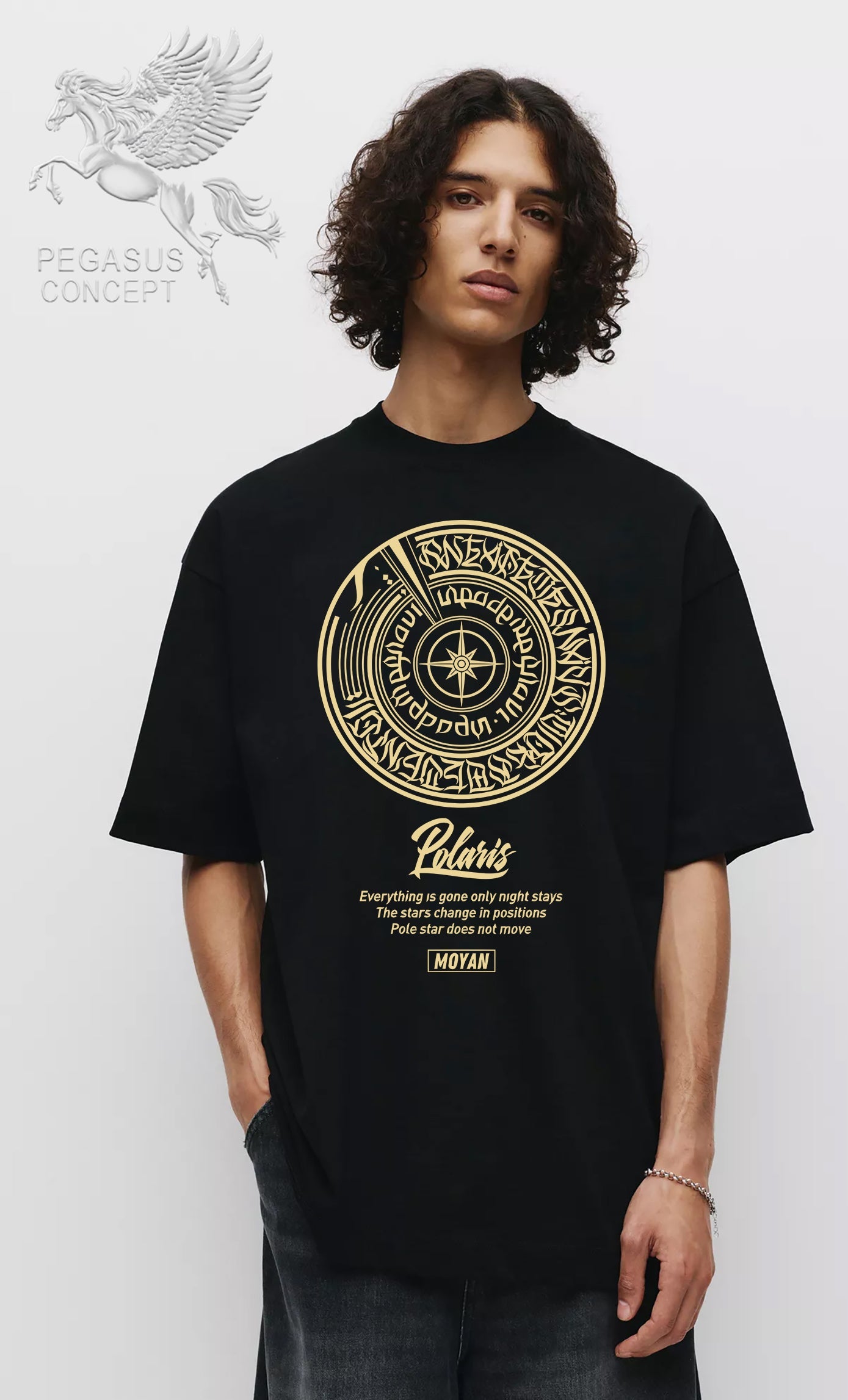 Μπλούζα μακό Premium ποιότητας σε χρώμα μαύρο με τύπωμα Arcane