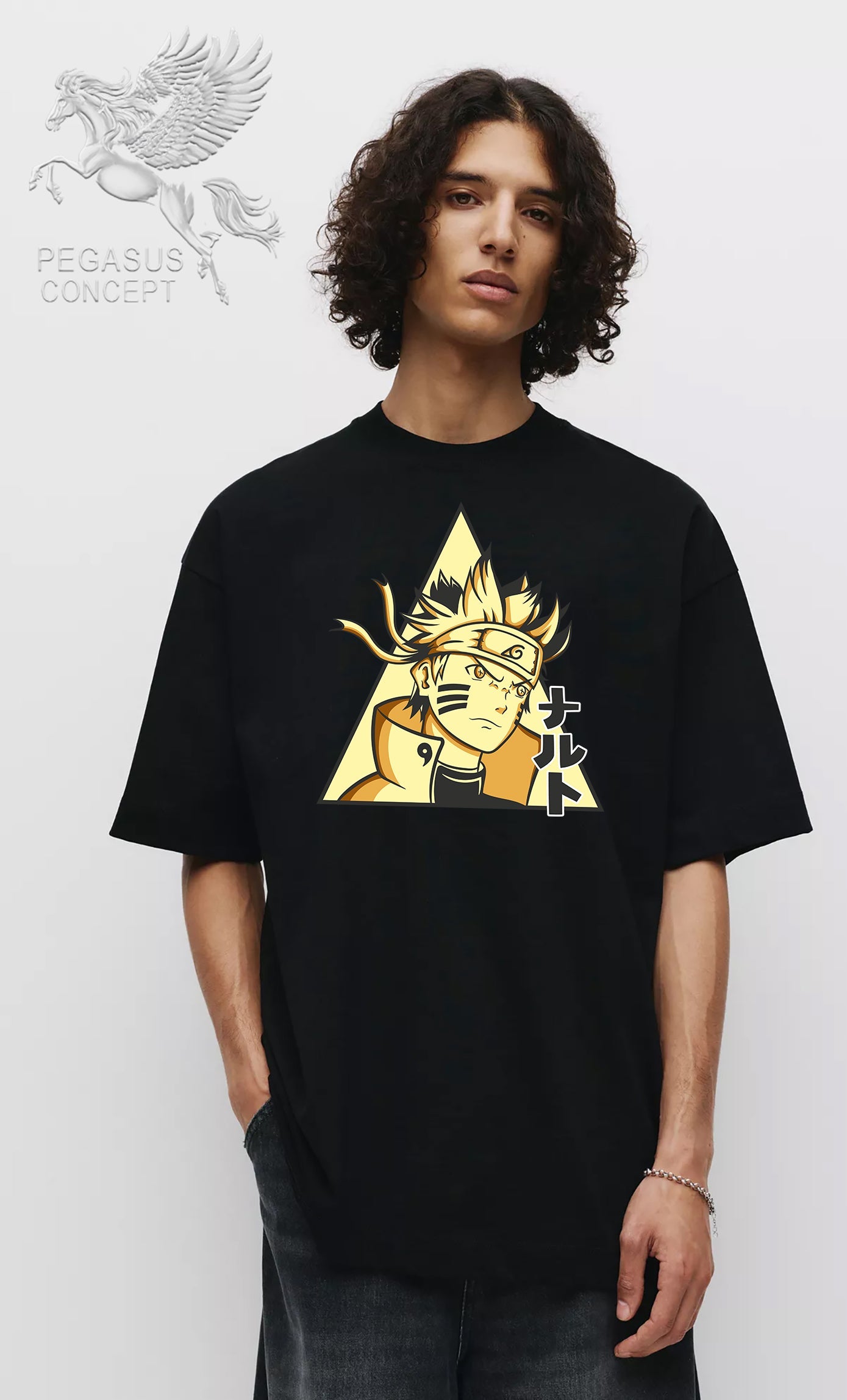 Μπλούζα μακό Premium ποιότητας σε χρώμα μαύρο με τύπωμα Anime