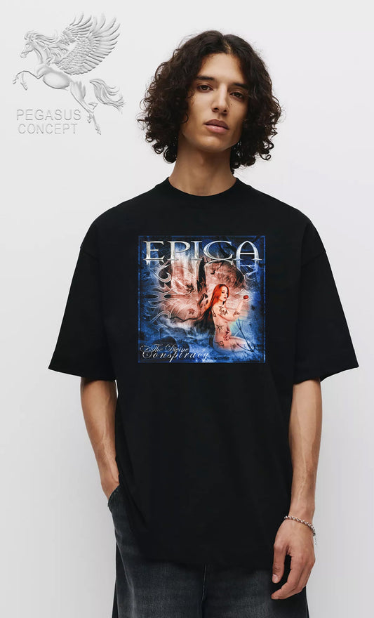 Μπλούζα μακό Premium ποιότητας σε χρώμα μαύρο με τύπωμα Epica