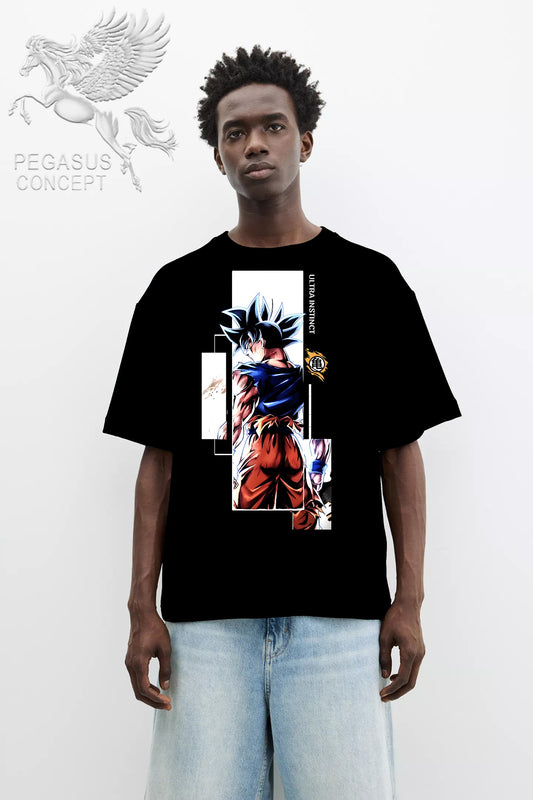 Μπλούζα μακό Premium ποιότητας σε χρώμα μαύρο με τύπωμα Dragon Ball Z