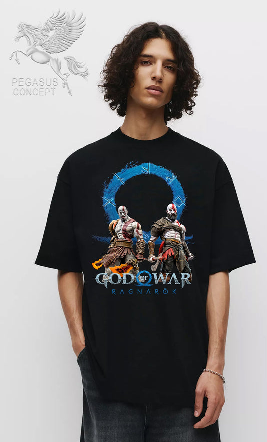 Μπλούζα μακό Premium ποιότητας σε χρώμα μαύρο με τύπωμα God of War
