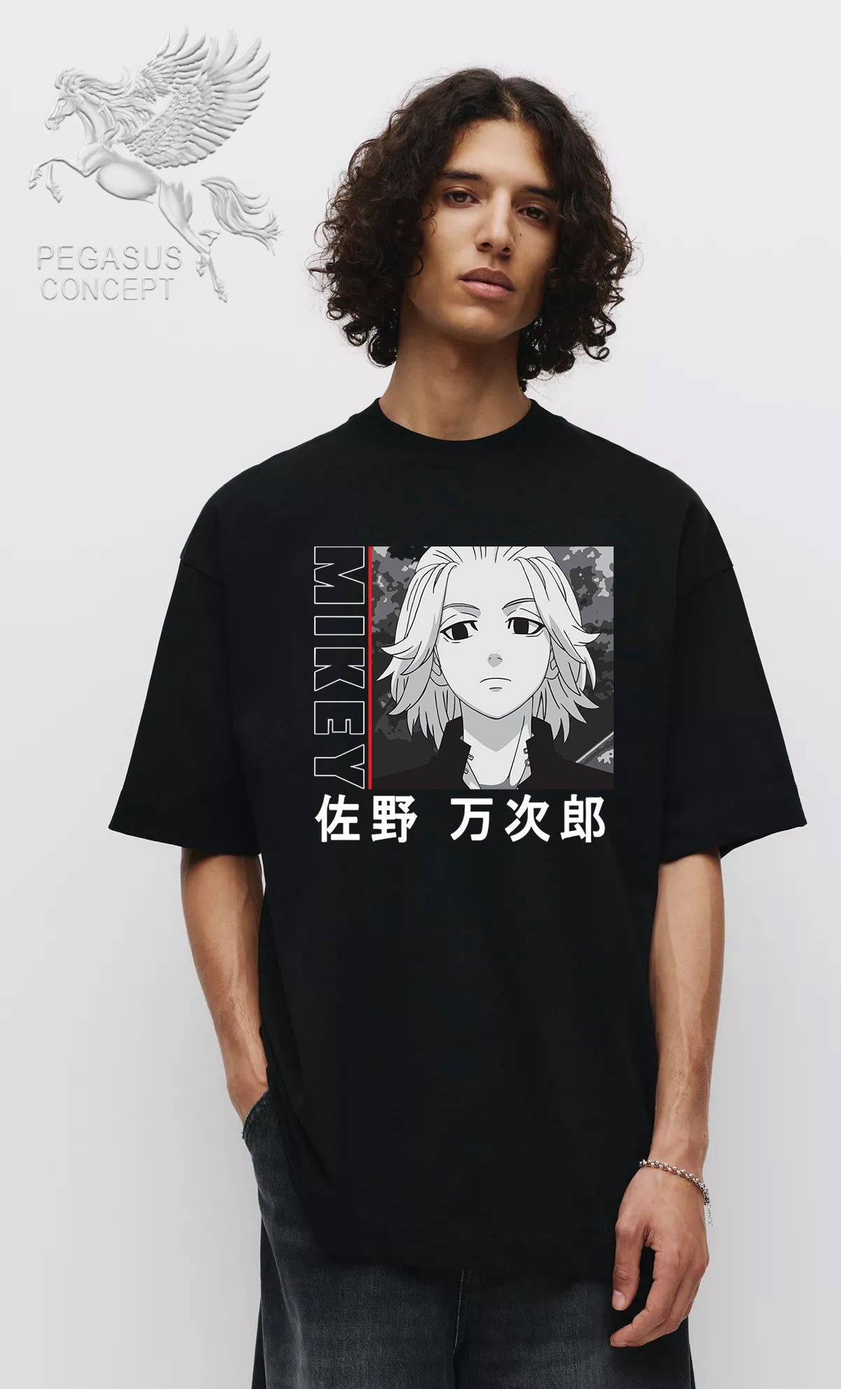 Μπλούζα μακό Premium ποιότητας σε χρώμα μαύρο με τύπωμα Anime