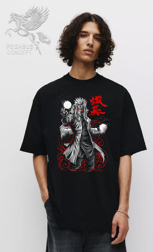 Μπλούζα μακό Premium ποιότητας σε χρώμα μαύρο με τύπωμα Anime