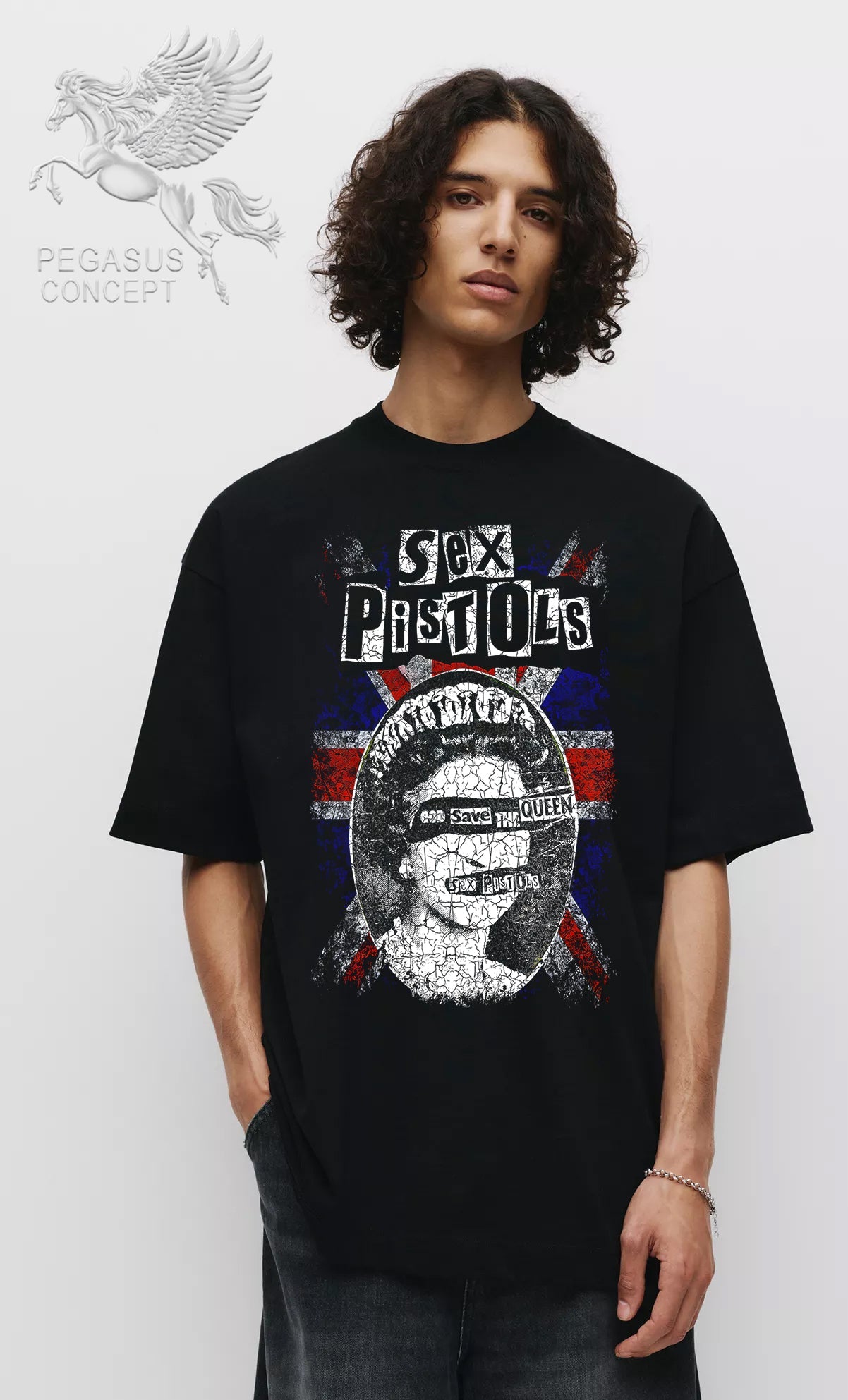 Μπλούζα μακό Premium ποιότητας σε χρώμα μαύρο με τύπωμα Sex Pistols