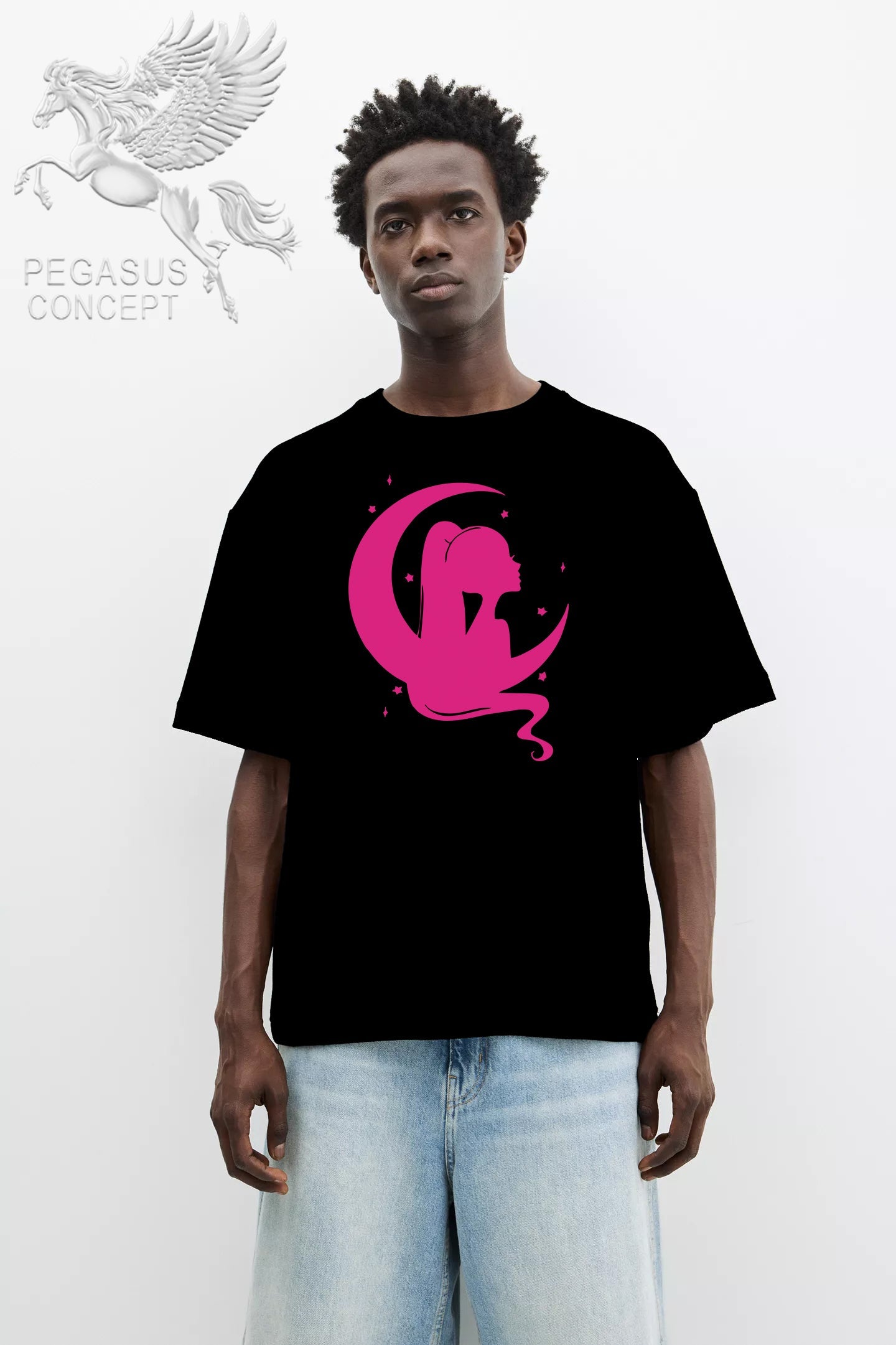 Μπλούζα μακό Premium ποιότητας σε χρώμα μαύρο με τύπωμα Ariana Grande