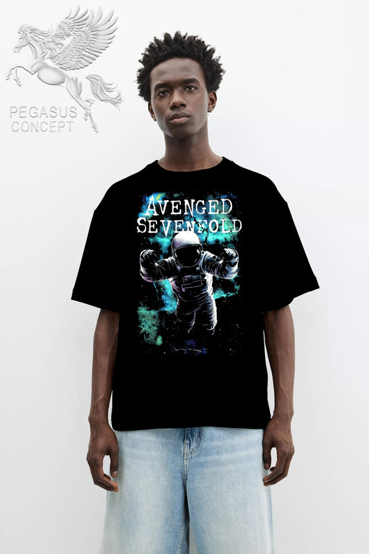 Μπλούζα μακό Premium ποιότητας σε χρώμα μαύρο με τύπωμα Avenged Sevenfold