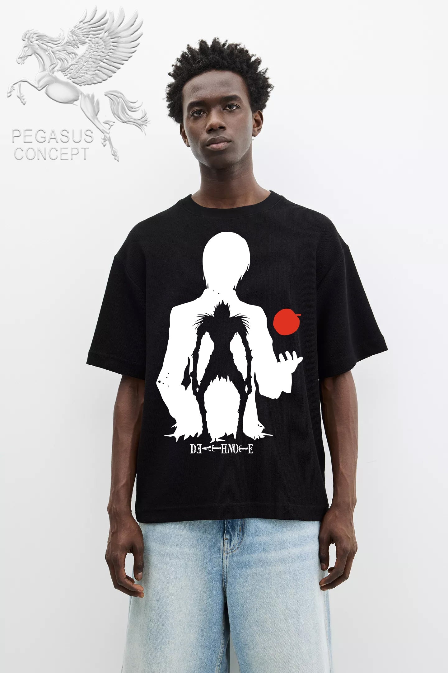 Μπλούζα μακό Premium ποιότητας σε χρώμα μαύρο με τύπωμα Death Note