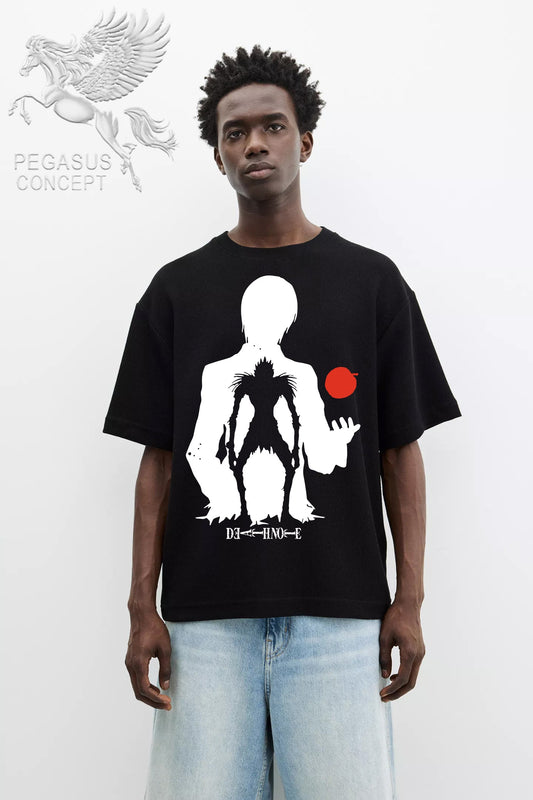 Μπλούζα μακό Premium ποιότητας σε χρώμα μαύρο με τύπωμα Death Note