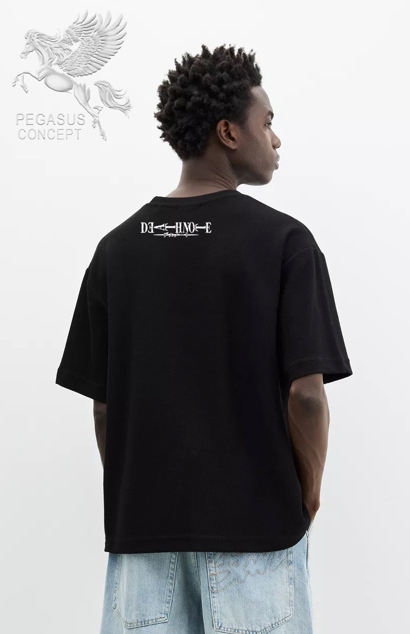 Μπλούζα μακό Premium ποιότητας σε χρώμα μαύρο με τύπωμα Death Note