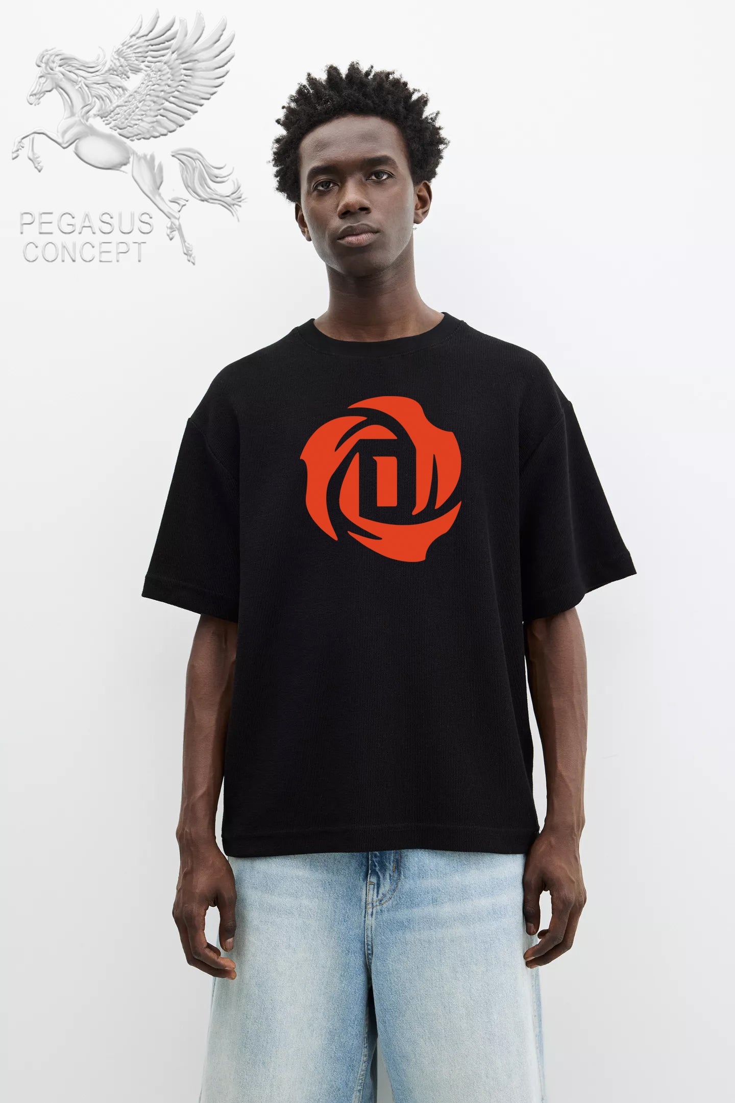 Μπλούζα μακό Premium ποιότητας σε χρώμα μαύρο με τύπωμα Demon Slayer