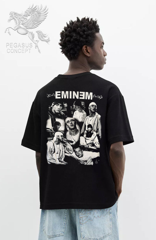 Μπλούζα μακό Premium ποιότητας σε χρώμα μαύρο με τύπωμα Eminem