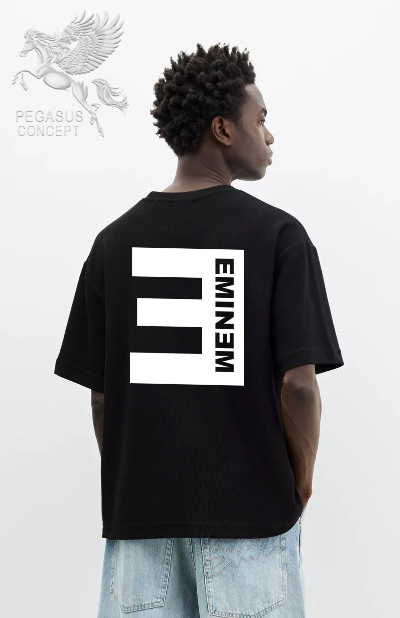 Μπλούζα μακό Premium ποιότητας σε χρώμα μαύρο με τύπωμα Eminem