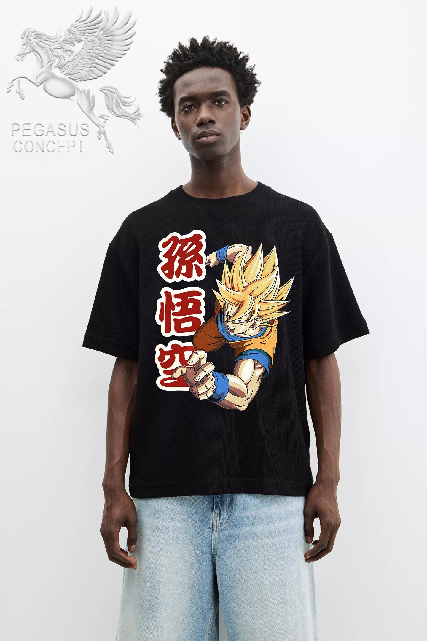 Μπλούζα μακό Premium ποιότητας σε χρώμα μαύρο με τύπωμα Dragon Ball Z