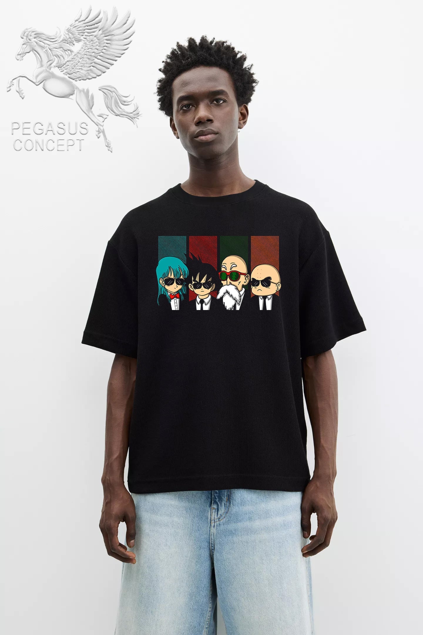 Μπλούζα μακό Premium ποιότητας σε χρώμα μαύρο με τύπωμα Dragon Ball Z