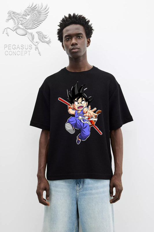 Μπλούζα μακό Premium ποιότητας σε χρώμα μαύρο με τύπωμα Dragon Ball Z