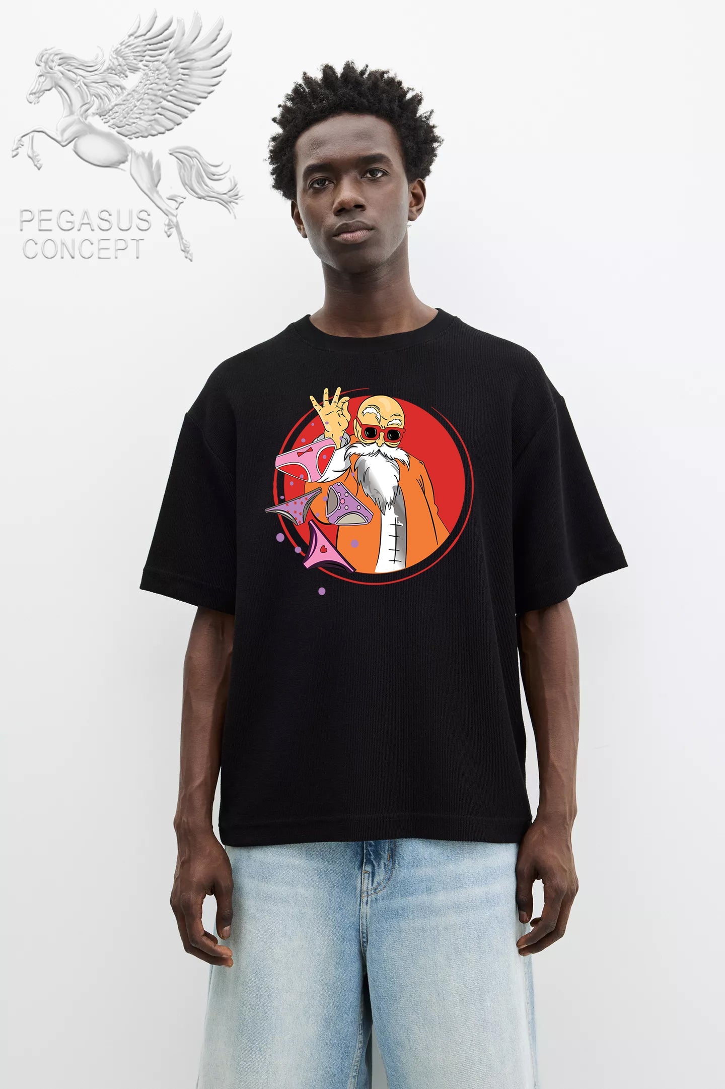 Μπλούζα μακό Premium ποιότητας σε χρώμα μαύρο με τύπωμα Dragon Ball Z